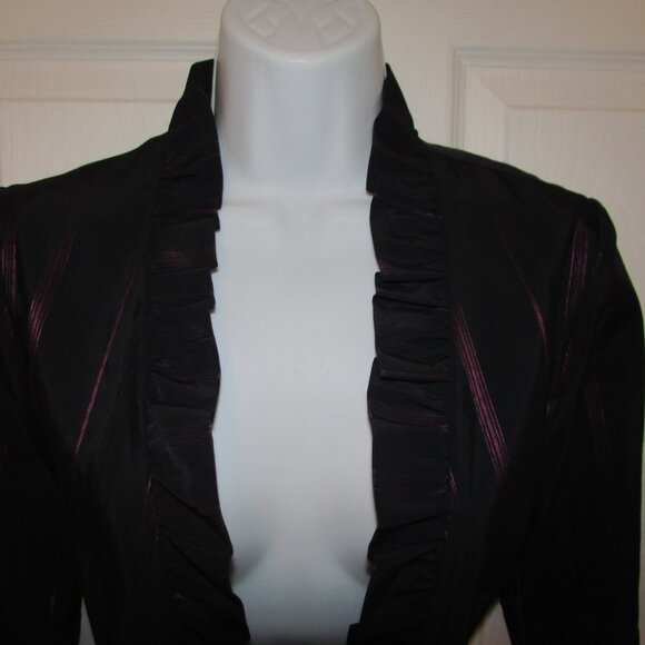 MARIKA Paris Striped Taffeta Jacket - EUR 40 / US 8 - Picture 4 of 9